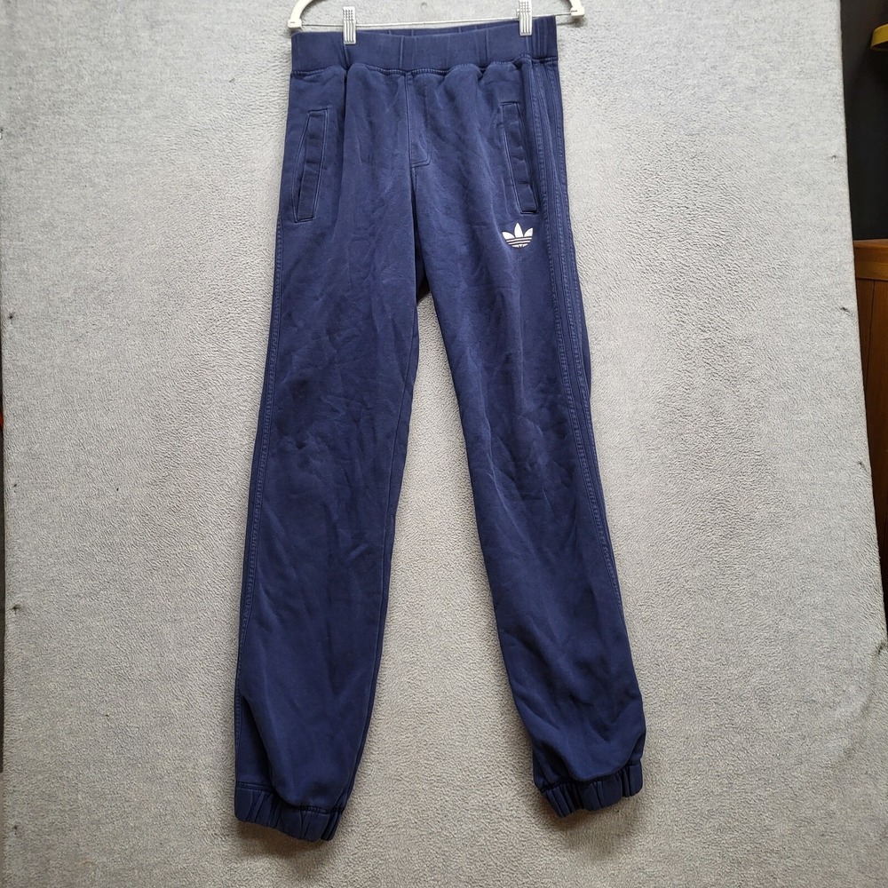Adidas Originals Men Activewear Pants Medium Blue‎ Joggers Trefoil Logo Pockerts